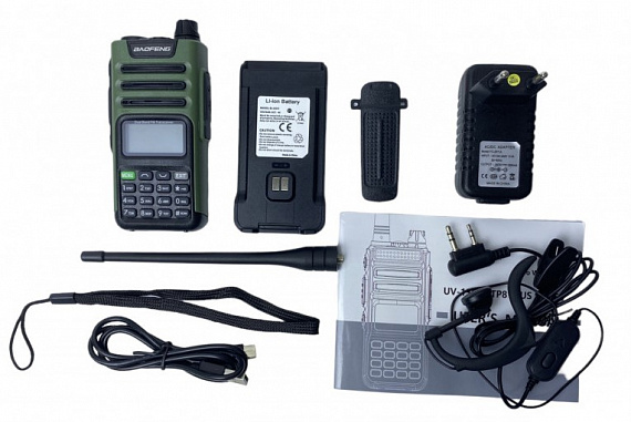 Радиостанция Baofeng UV-13 PRO + зарядка Type-C Зелёный - Фото 6 большая