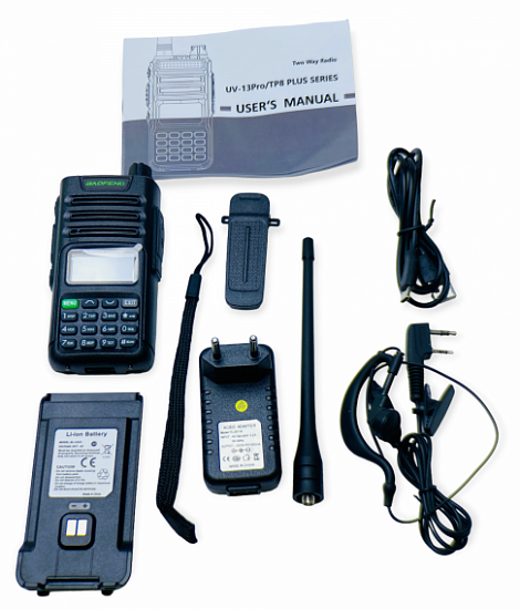 Радиостанция Baofeng UV-13 PRO + зарядка Type-C Чёрный - Фото 7 большая