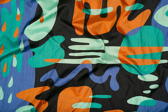 Гамак ENO DoubleNest Print Lagoon/Charcoal - Фото 3 большая