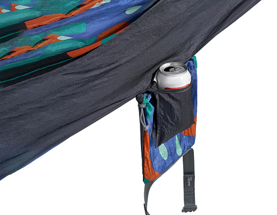 Гамак ENO DoubleNest Print Lagoon/Charcoal - Фото 5 большая