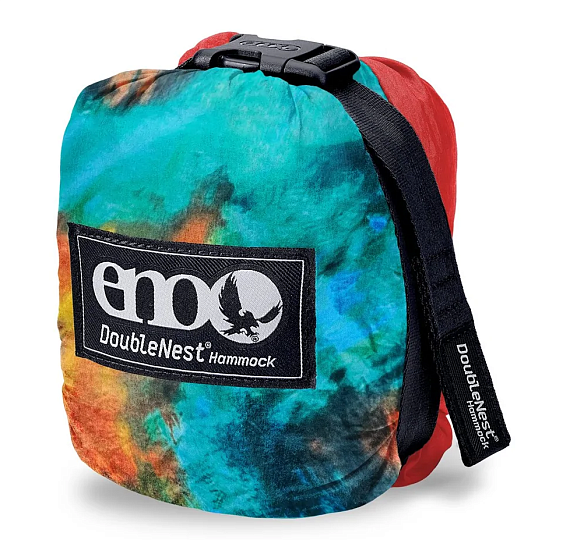 Гамак ENO DoubleNest Print Tie Dye/Red - Фото 2 большая