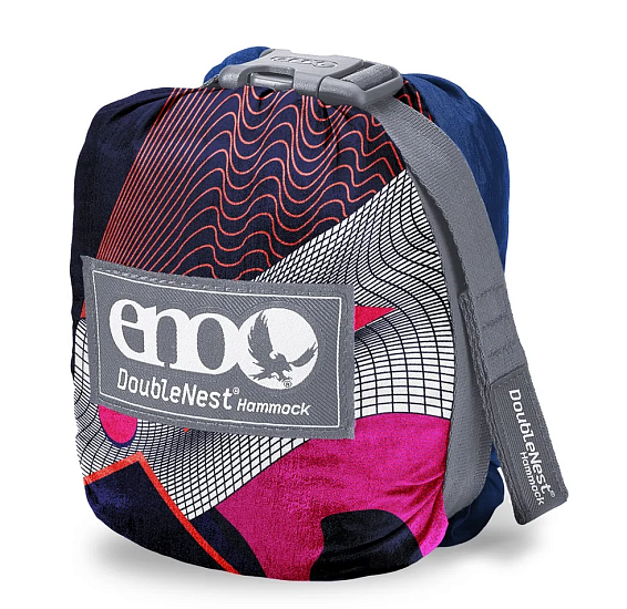 Гамак ENO DoubleNest Print Synthwave/Sapphire - Фото 2 большая