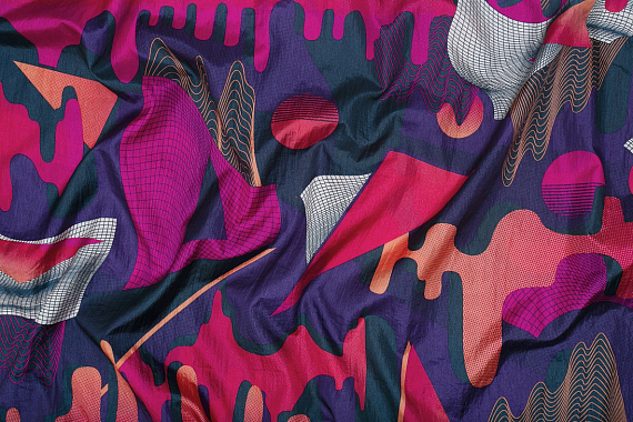 Гамак ENO DoubleNest Print Synthwave/Sapphire - Фото 3 большая