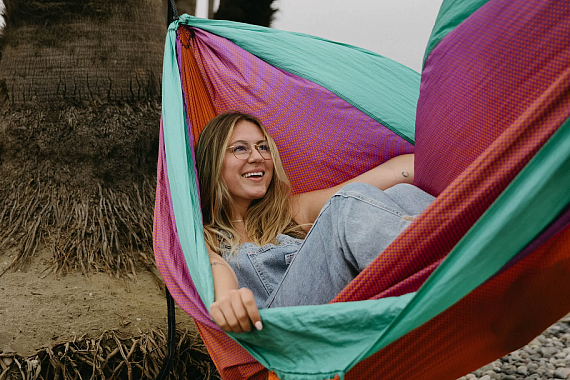 Гамак ENO DoubleNest Print Fade/Seaglass - Фото 10 большая