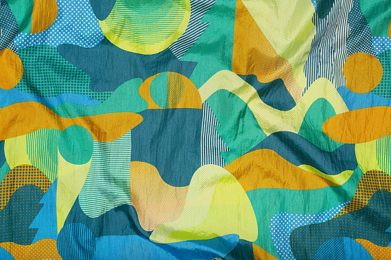 Гамак ENO DoubleNest Print Retro/Emerald - Фото 3 большая