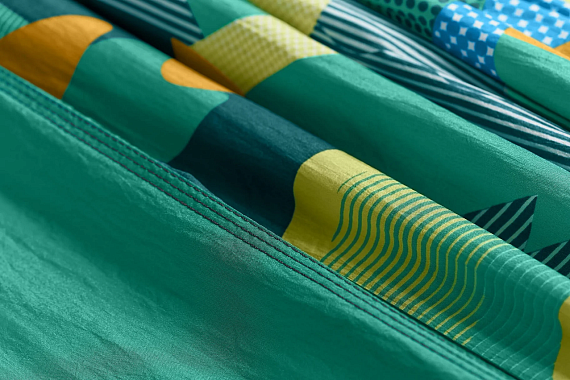 Гамак ENO DoubleNest Print Retro/Emerald - Фото 4 большая