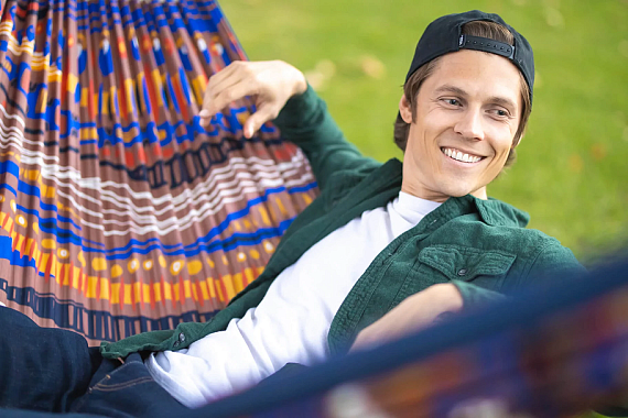 Гамак ENO DoubleNest Print Tundra/Navy - Фото 11 большая