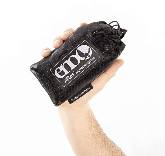 Стропы для гамака ENO Atlas Black/Royal - Фото 4 большая