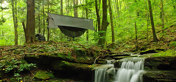 Гамачный комплект ENO OneLink Shelter System Navy/Olive - Фото 7 большая