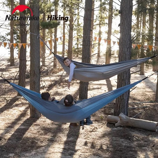 Гамак Naturehike Ultralight Swing Grey - Фото 4 большая