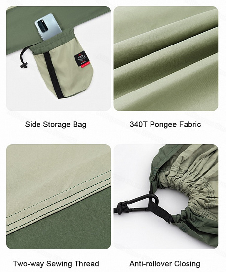 Гамак Naturehike Ultralight Swing Grey - Фото 11 большая