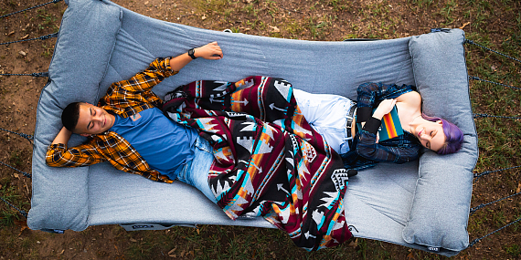 Гамак ENO SuperNest Heather Navy - Фото 4 большая