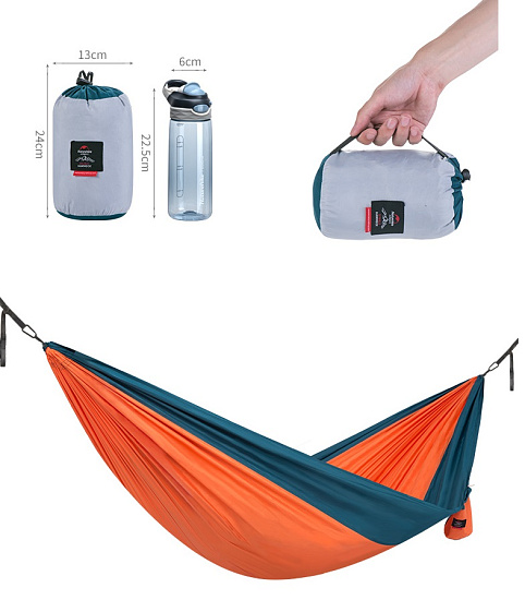 Гамак Naturehike Ultralight Swing Hammock Double Blue Upgrade - Фото 2 большая