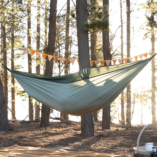 Гамак Naturehike Ultralight Swing Hammock Double Blue Upgrade - Фото 9 большая