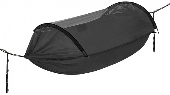 Гамак с москитной сеткой Naturehike Flyingboat 02 3-In-1 Anti-Mosquito Black - Фото 1 большая