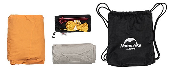 Гамак Naturehike Venus With Tent Grey/Orange - Фото 2 большая