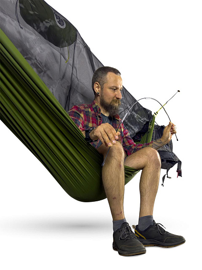 Гамак ЧиллСкилл Повеса Олива - Фото 3 большая