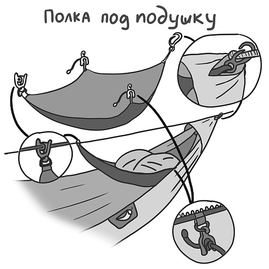 Гамак ЧиллСкилл Повеса Олива - Фото 11 большая