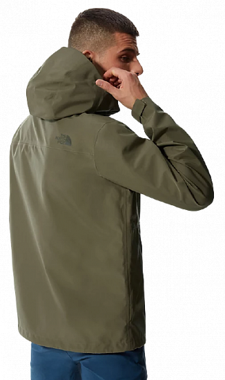 Куртка мужская The North Face Dryzzle FutureLight Burnt Olive Green - Фото 4 большая