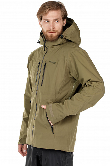 Куртка мужская Bergans Eidfjord KhakiGreen/Black/Seaweed - Фото 8 большая