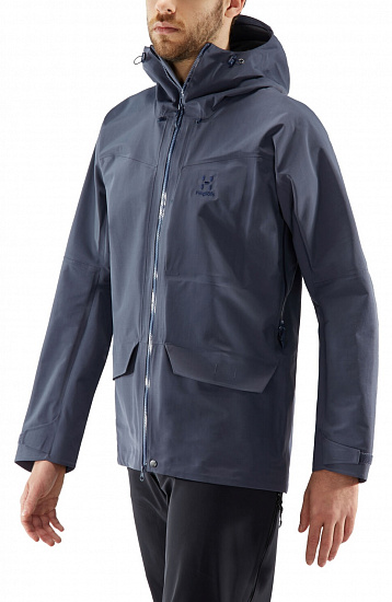 Куртка мужская Haglofs Grym Evo Dense Blue - Фото 3 большая