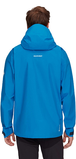 Куртка мужская Mammut Crater IV HS Hooded Glacier Blue - Фото 3 большая