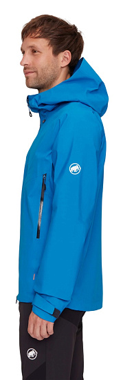 Куртка мужская Mammut Crater IV HS Hooded Glacier Blue - Фото 4 большая