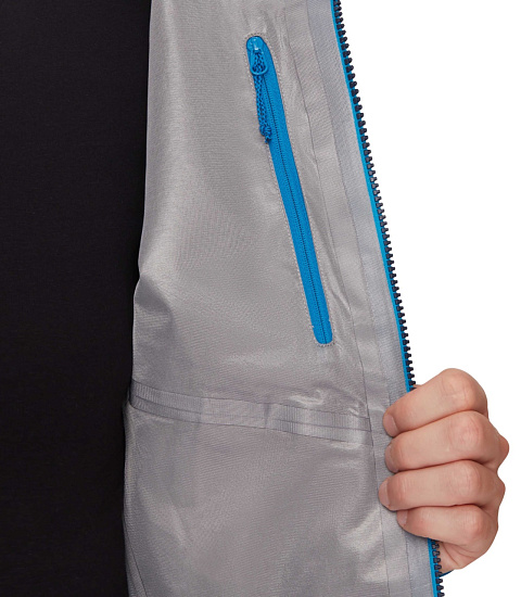 Куртка мужская Mammut Crater IV HS Hooded Glacier Blue - Фото 6 большая