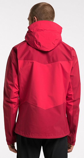 Куртка мужская Haglofs Spitz Scarlet Red/Dala Red - Фото 4 большая