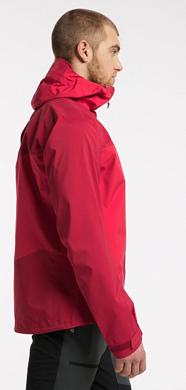 Куртка мужская Haglofs Spitz Scarlet Red/Dala Red - Фото 5 большая
