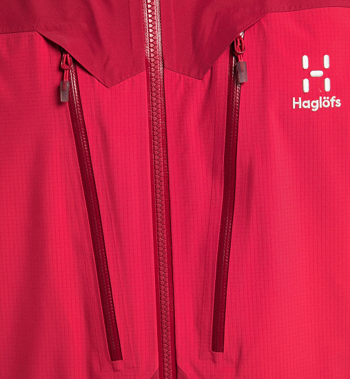 Куртка мужская Haglofs Spitz Scarlet Red/Dala Red - Фото 7 большая