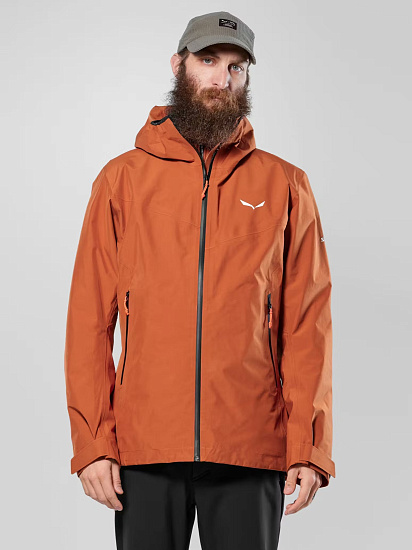 Куртка мужская Salewa Puez 3L Epe GTX Bombay Brown - Фото 2 большая