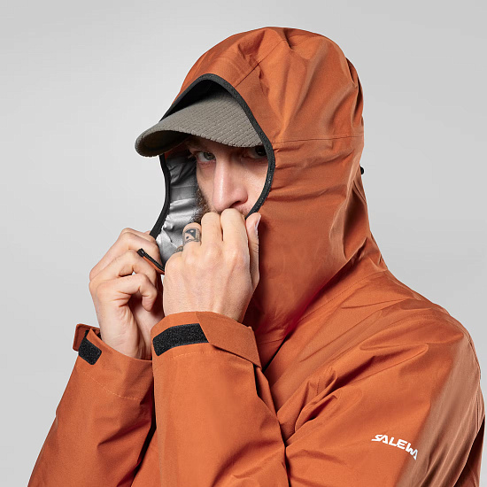 Куртка мужская Salewa Puez 3L Epe GTX Bombay Brown - Фото 3 большая