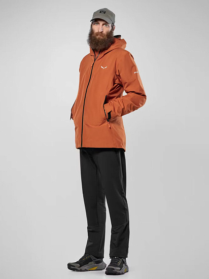 Куртка мужская Salewa Puez 3L Epe GTX Bombay Brown - Фото 6 большая