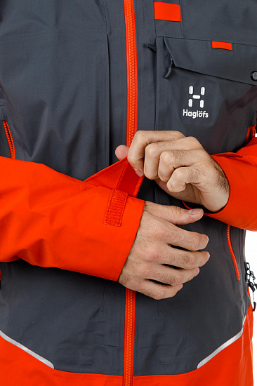 Куртка мужская Haglofs Roc Rescue Habanero/Magnetite - Фото 13 большая