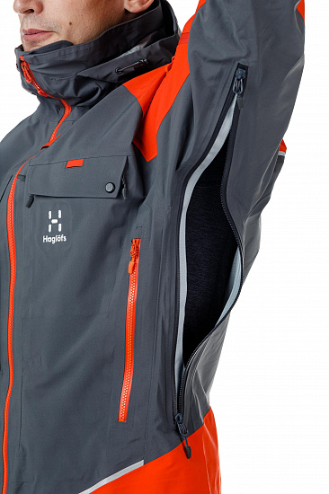 Куртка мужская Haglofs Roc Rescue Habanero/Magnetite - Фото 9 большая