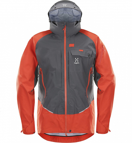 Куртка мужская Haglofs Roc Rescue Habanero/Magnetite - Фото 1 большая