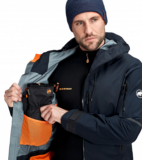 Куртка мужская Mammut Nordwand Pro HS Hooded Night - Фото 12 большая