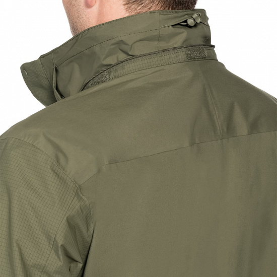 Куртка мужская Jack Wolfskin Brooks Range Flex Burnt Olive - Фото 3 большая