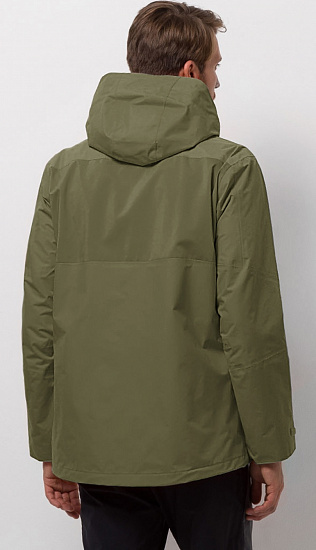 Куртка мужская Jack Wolfskin Brooks Range Flex Burnt Olive - Фото 6 большая