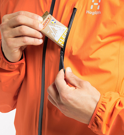 Куртка мужская Haglofs L.I.M Flame Orange - Фото 8 большая