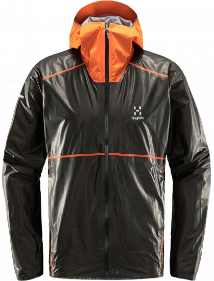 Куртка мужская Haglofs L.I.M Breathe GTX Shakedry Magnetite/Flame Orange - Фото 1 большая