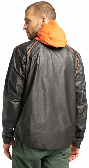 Куртка мужская Haglofs L.I.M Breathe GTX Shakedry Magnetite/Flame Orange - Фото 4 большая