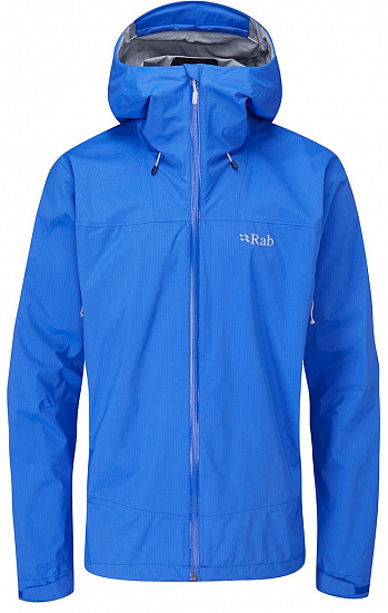 Куртка мужская Rab Downpour Plus 2.0 Polar Blue - Фото 1 большая