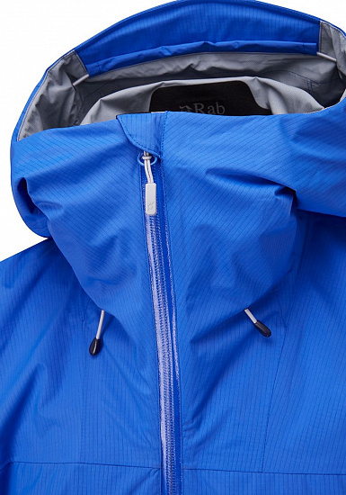 Куртка мужская Rab Downpour Plus 2.0 Polar Blue - Фото 6 большая