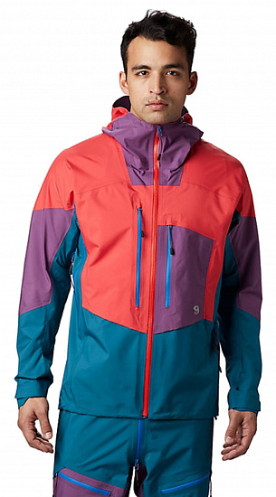 Куртка мужская Mountain Hardwear Exposure/2 Gore-Tex Pro RacerskiPatrol/Purple/Lake - Фото 4 большая