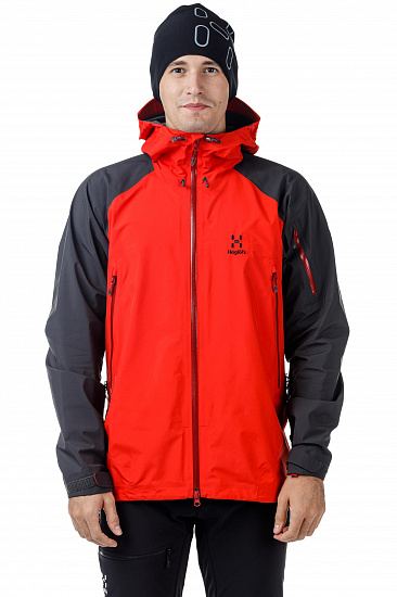 Куртка мужская Haglofs Roc Spirit Pop Red/Slate - Фото 7 большая