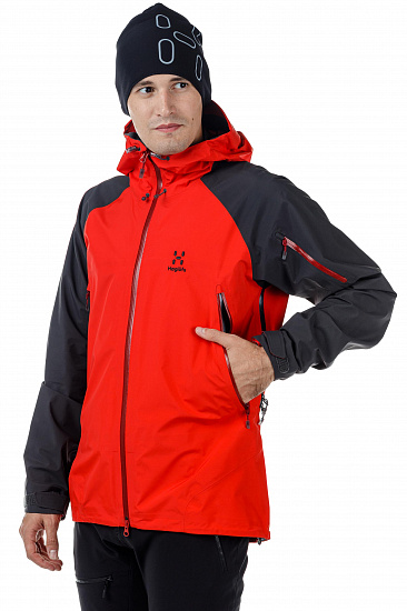 Куртка мужская Haglofs Roc Spirit Pop Red/Slate - Фото 8 большая