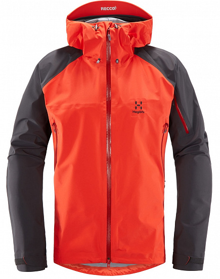 Куртка мужская Haglofs Roc Spirit Pop Red/Slate - Фото 1 большая