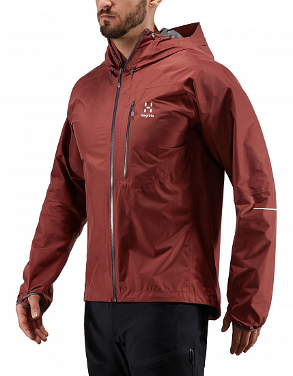Куртка мужская Haglofs L.I.M Maroon Red - Фото 3 большая